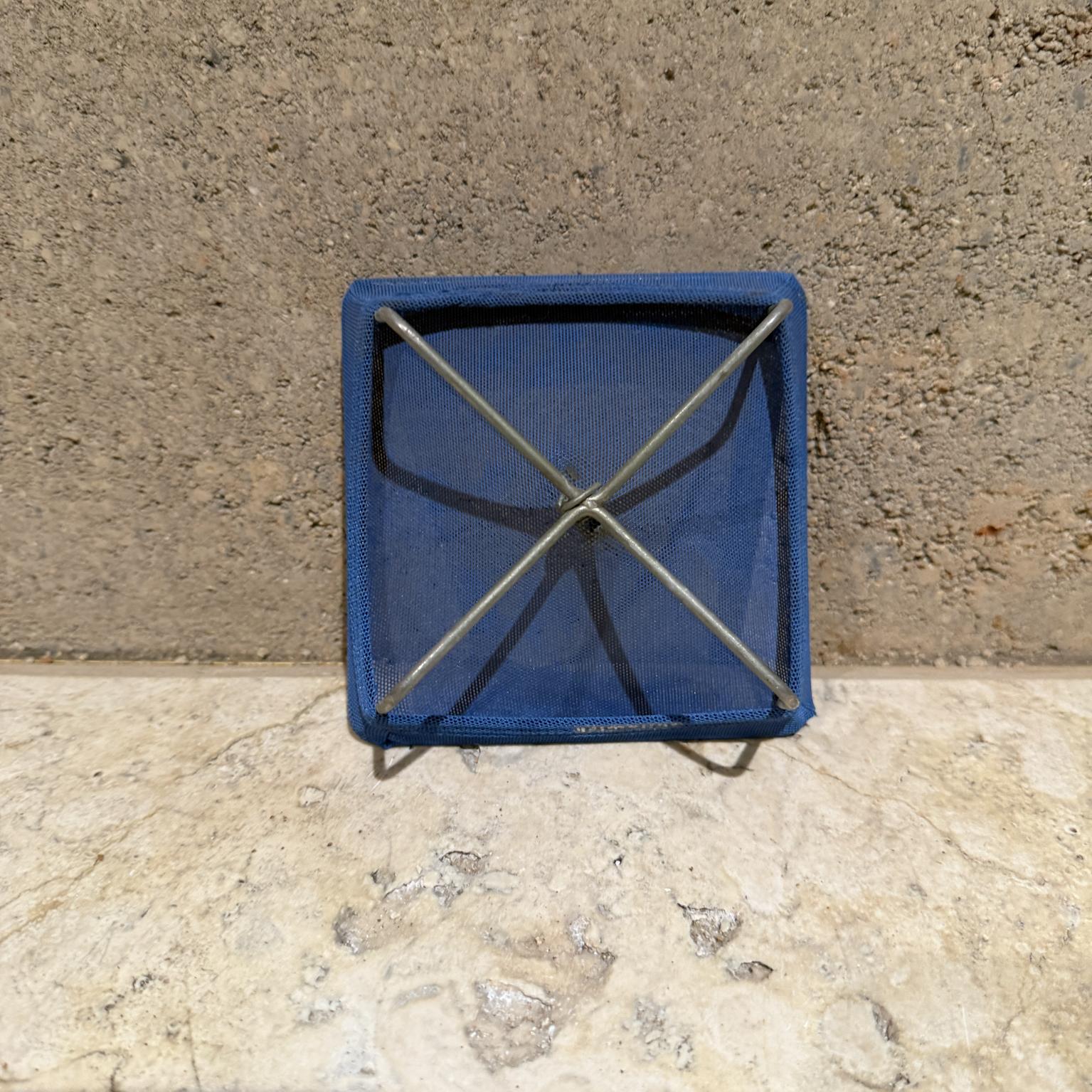 Modern Design Blue Canvas Catch All Tray For Sale 1
