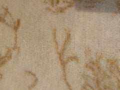 Modern Design Fine Rug Hand Knotted Beige Gold