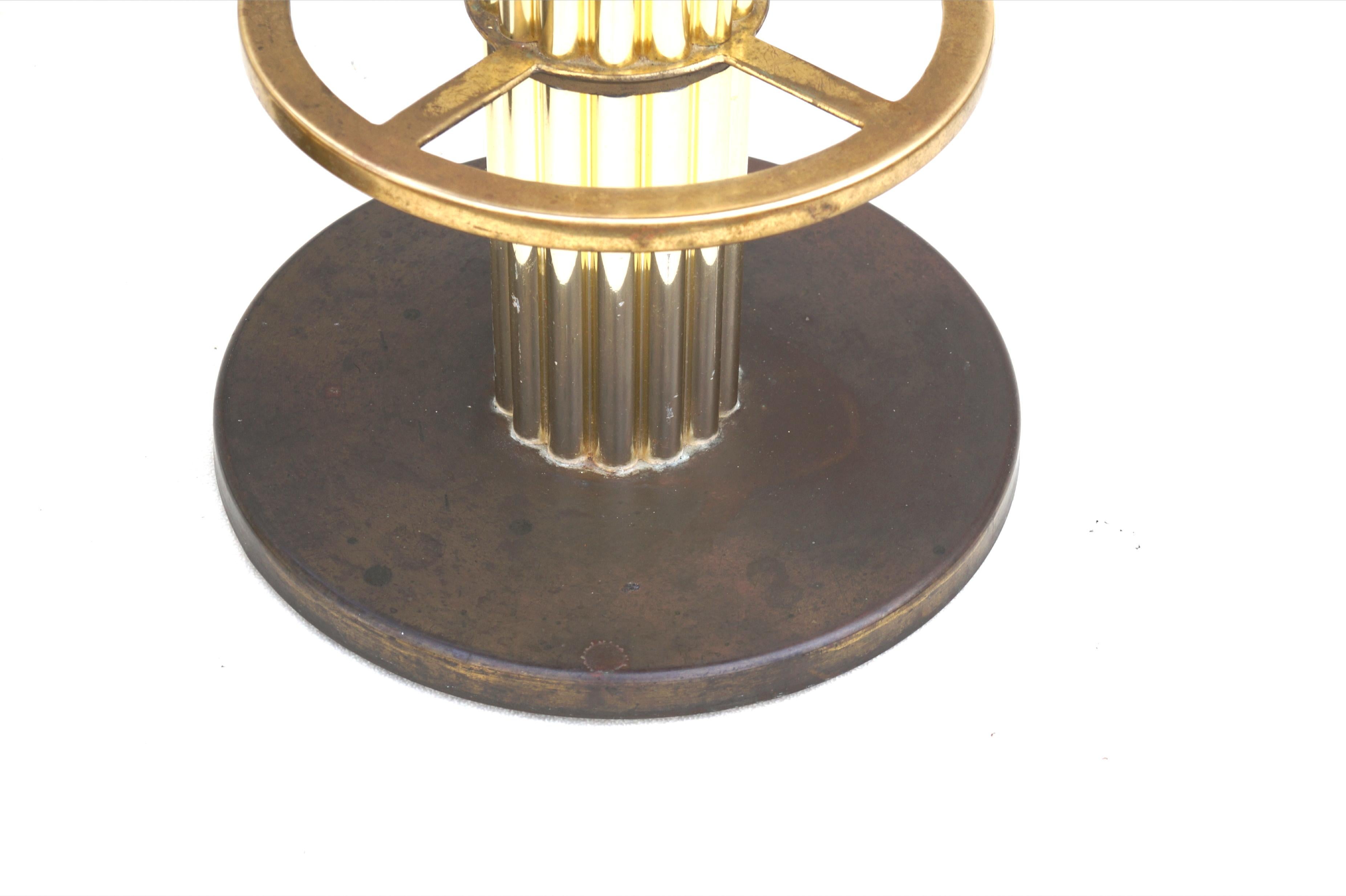 Modern Design For Leisure Ostrich Brass Bar Stools Set of 3 Barstool For Sale 1