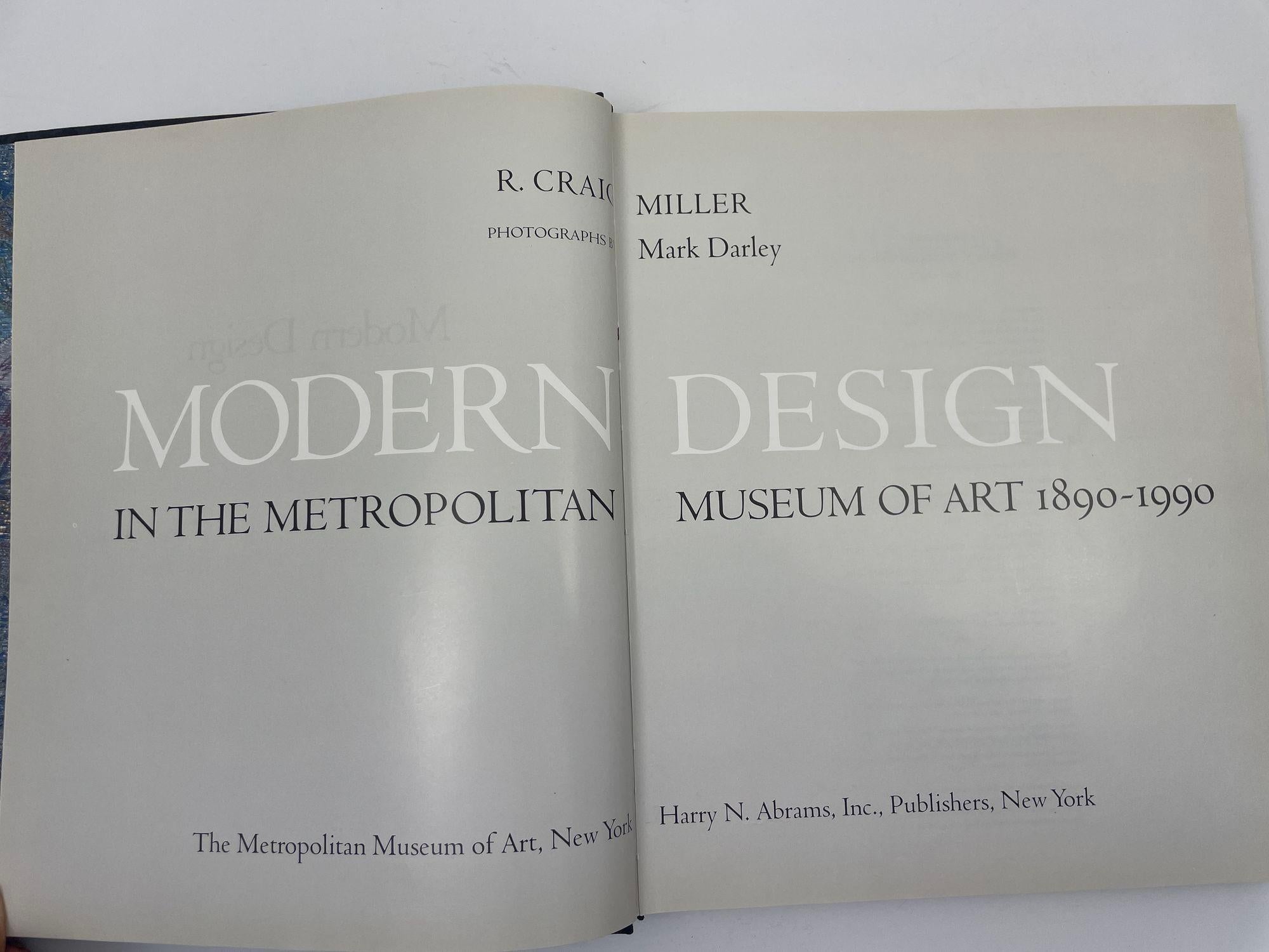 20th Century Modern Design in the Metropolitan Museum of Art, 1890-1990 Hardcover Book For Sale