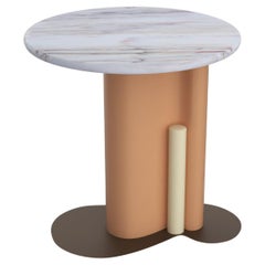 Modern Design Marble Table Metal Structure Color Sergio Prieto Designer Dovain