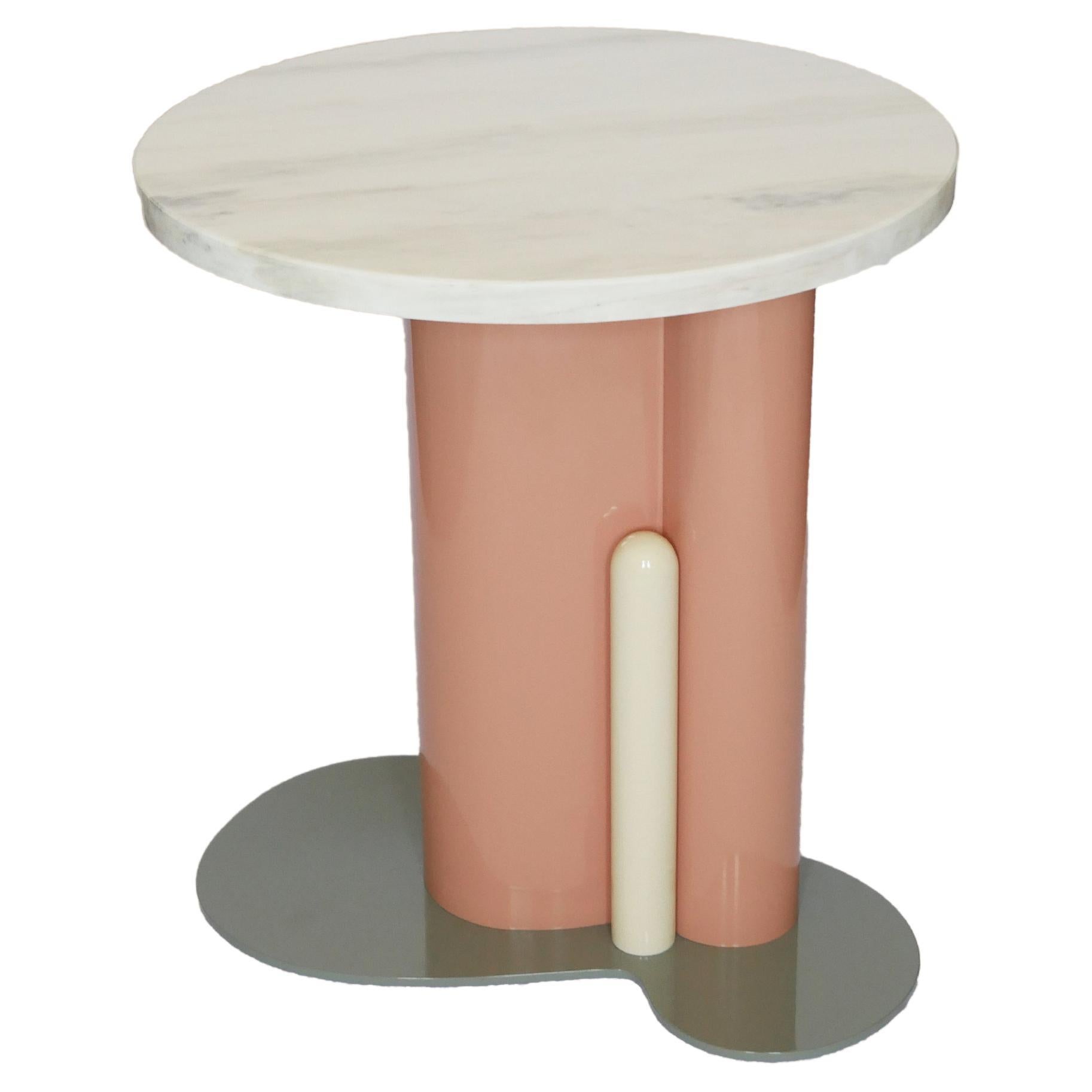 Modern Design Marble Table Metal Structure Color Sergio Prieto Designer Dovain For Sale