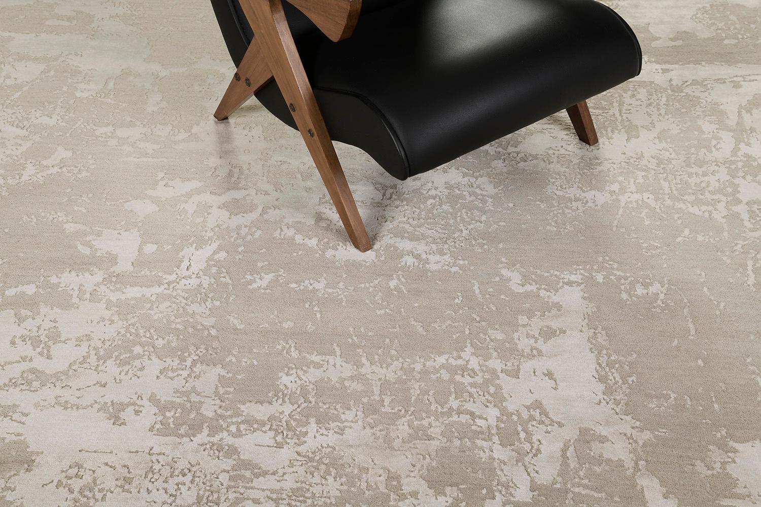 Moderno Tappeto in lana e seta goffrata della Collezione Mezzo di Modern Design in vendita