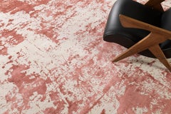 Modern Design Mezzo Collection Wool & Silk Embossed Rug from Mehraban