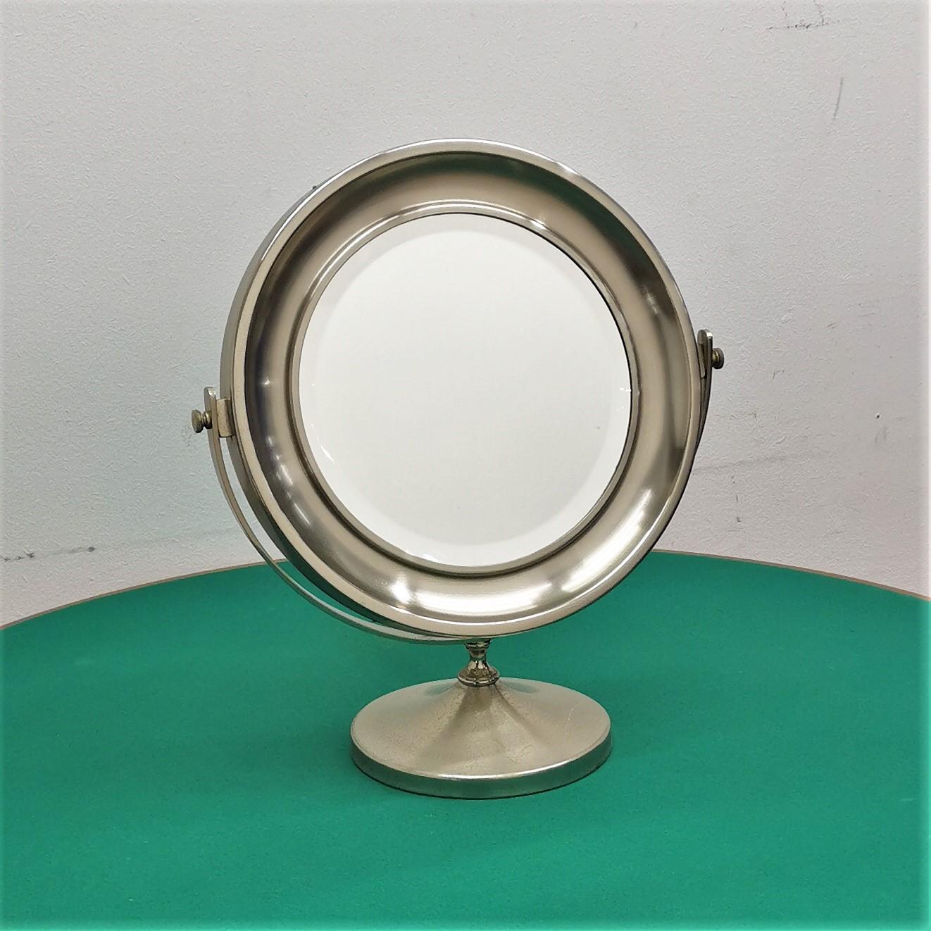 Plaqué Miroir de table Narciso au design moderne de Sergio Mazza pour Artemide, années 1960 en vente