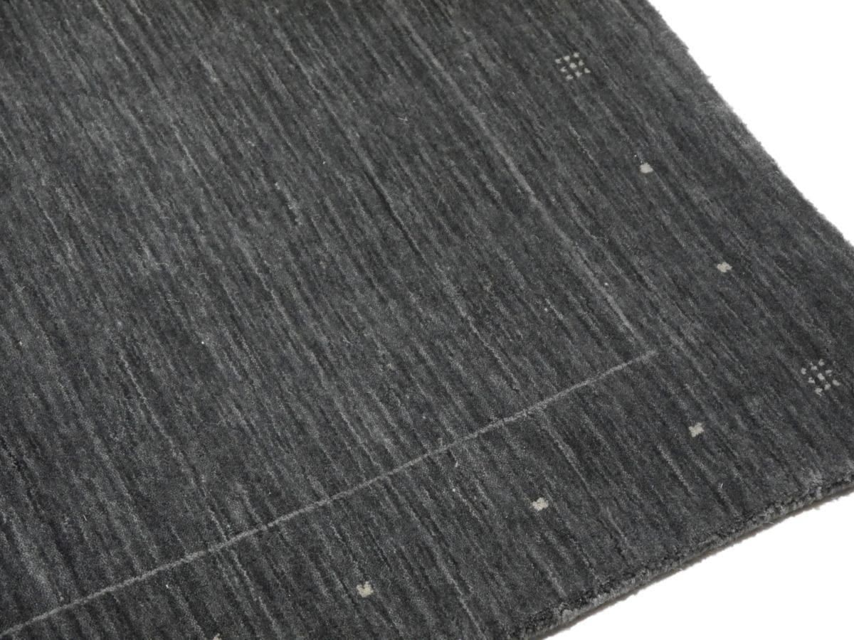 Moderner Designteppich Zeitgenössisch Grau Holzkohle Handgefertigt im Angebot 5