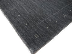 Modern Design Rug Contemporary Grey Charcoal Handmade
