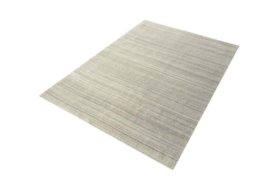 Modern Design Rug Contemporary Neutral Grey and Beige Handmade Carpet For Sale 6