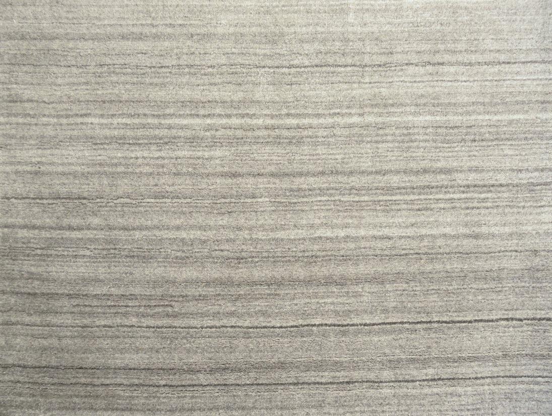 Art Deco Modern Design Rug Contemporary Neutral Grey and Beige Handmade Carpet For Sale
