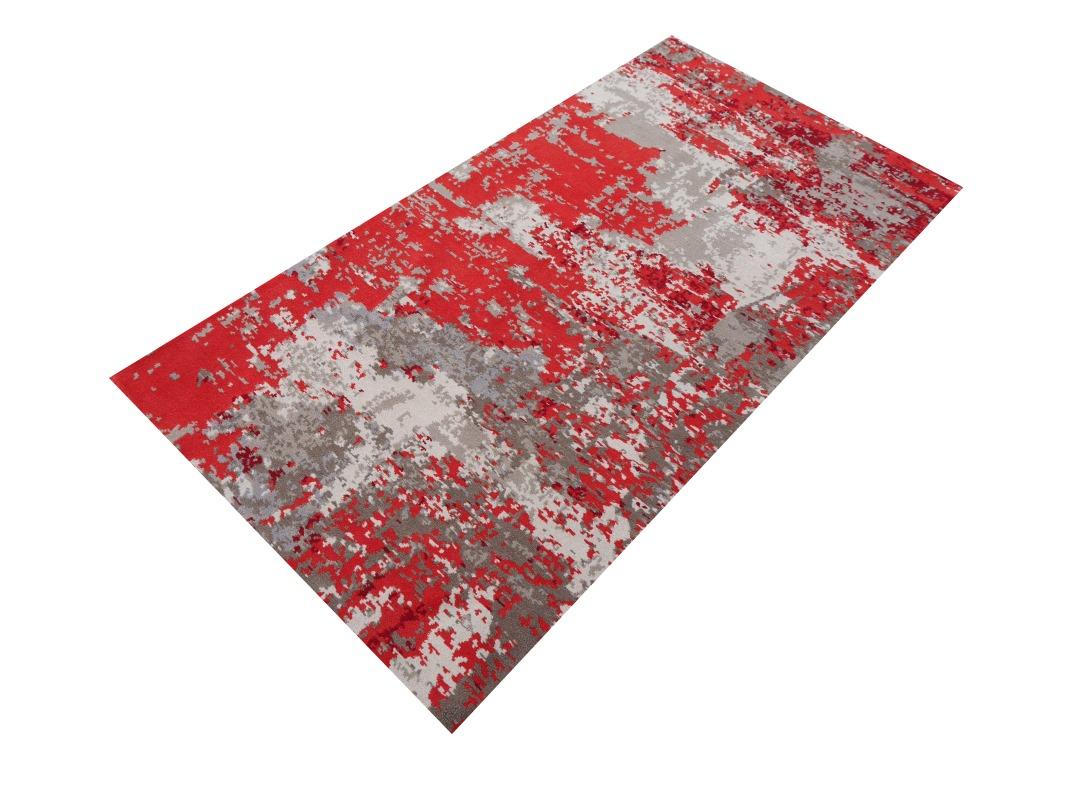 Modern Design Rug Hand Knotted Wool and Silk - From Anastasia with Love For Sale 2