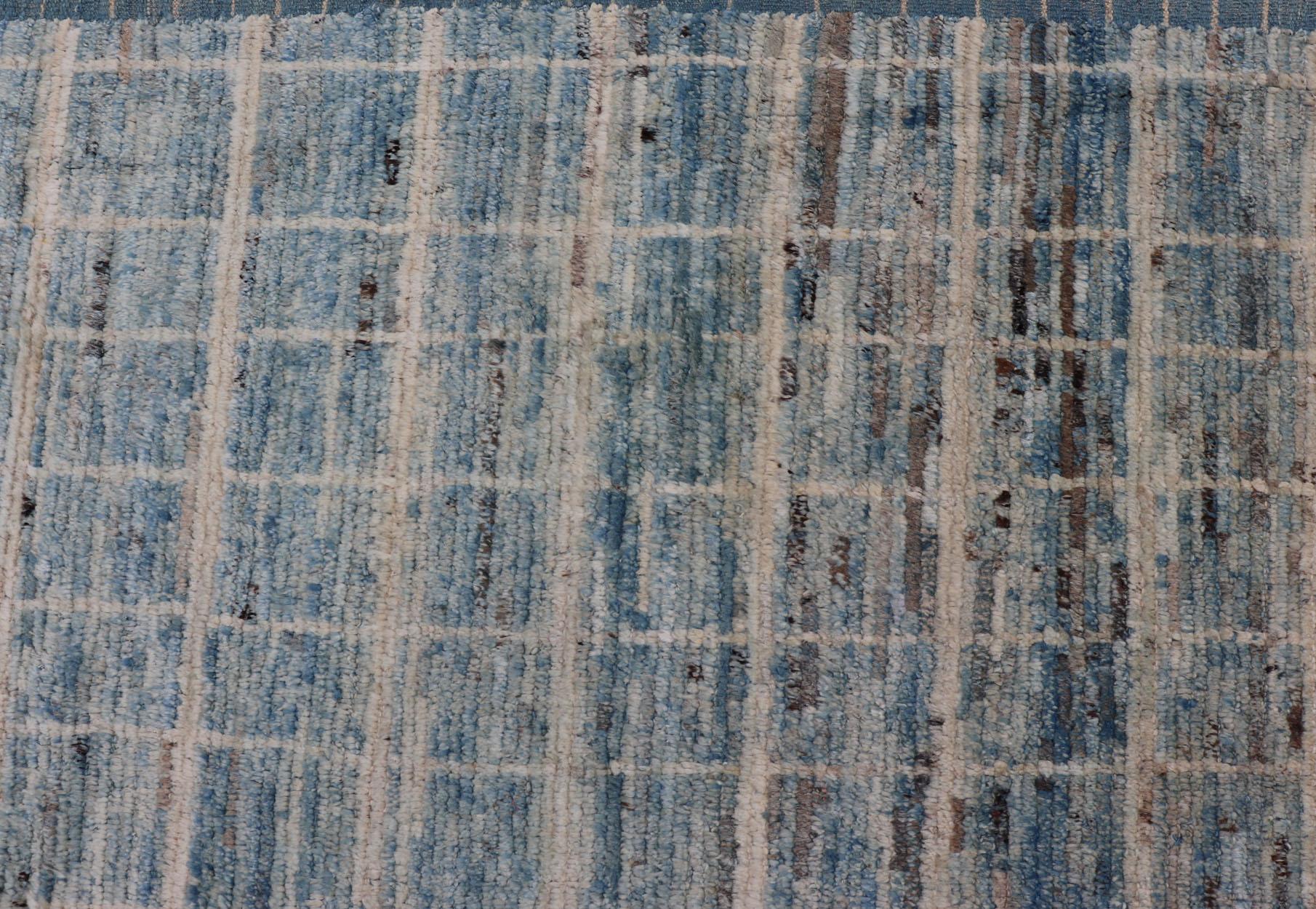 taupe and blue rug