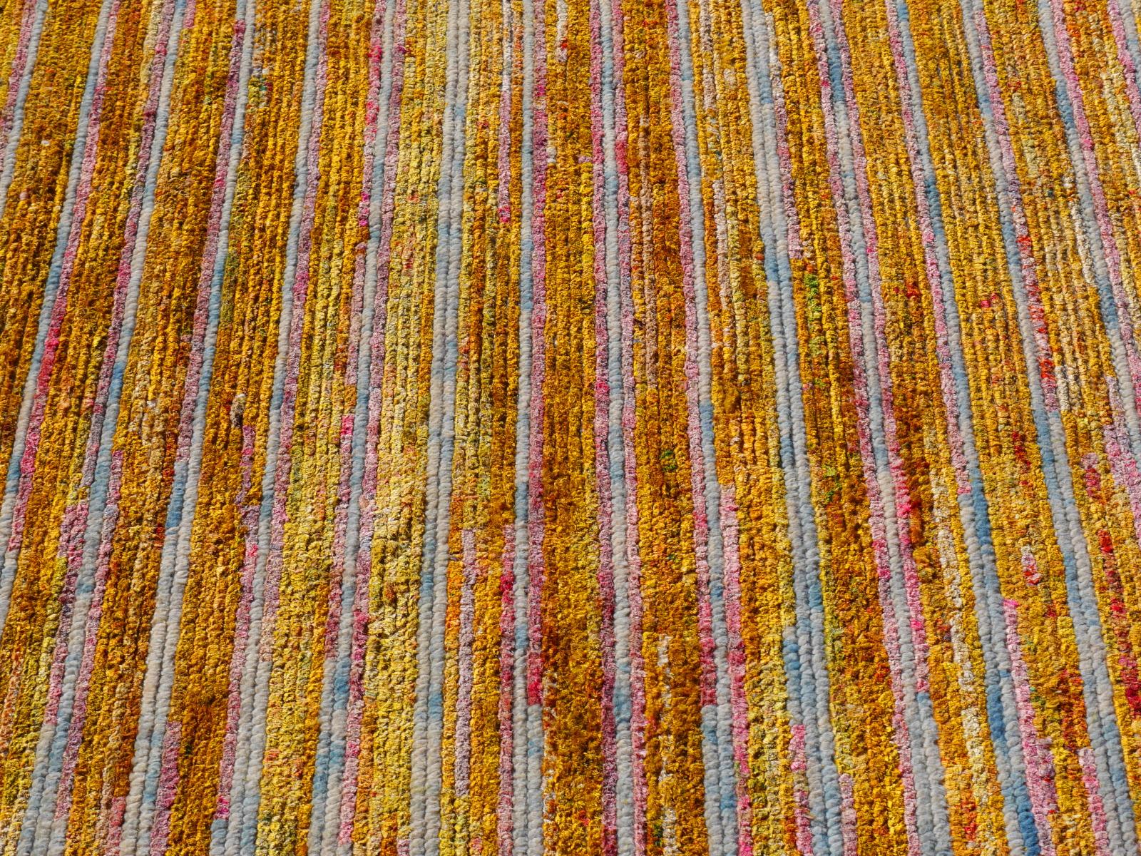 Modern Design Silk Tiger Rug Contemporary Fine Art Hand Knotted Room Size Carpet 7
