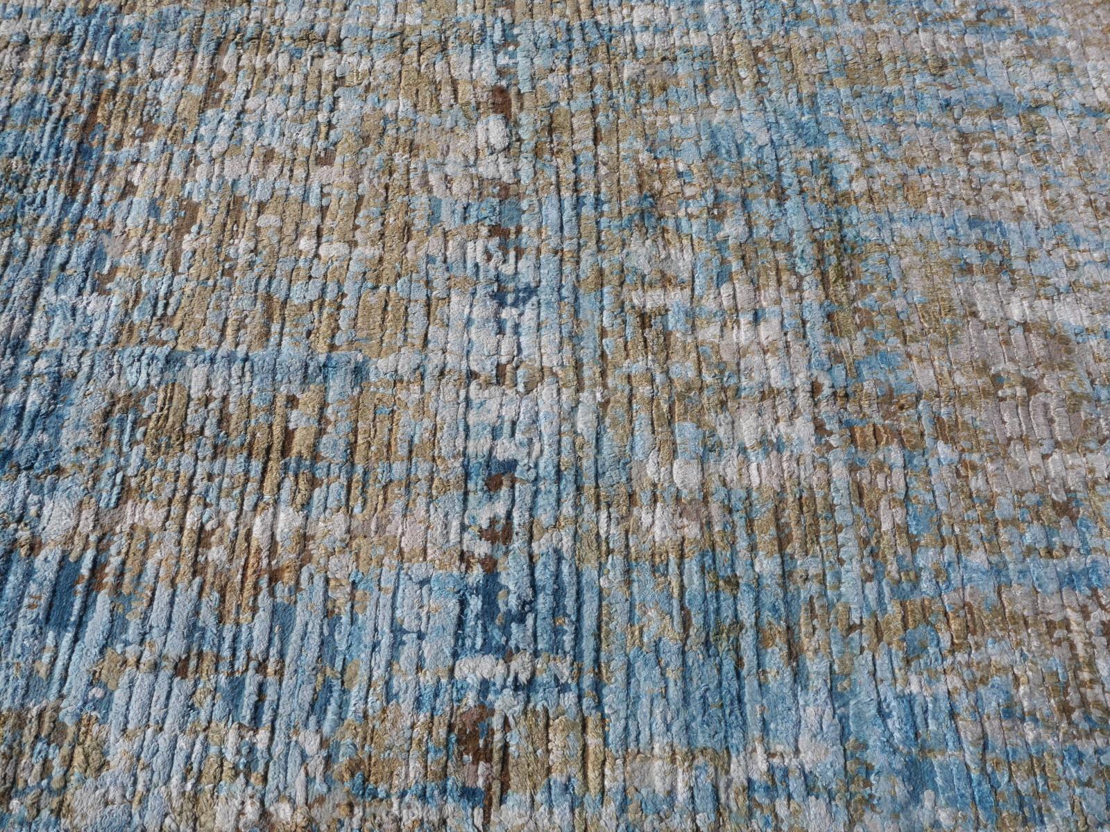 Noué à la main Modern Design Rugs Contemporary Fine Art Hand Knotsted Room Size Area Carpet (tapis de soie contemporain noué à la main) en vente