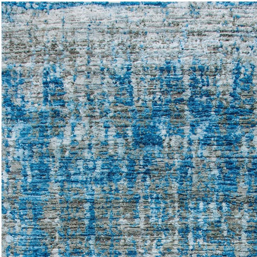 Wool Modern Design Silk Rug Contemporary Fine Art Hand Knotted Room Size Area Carpet