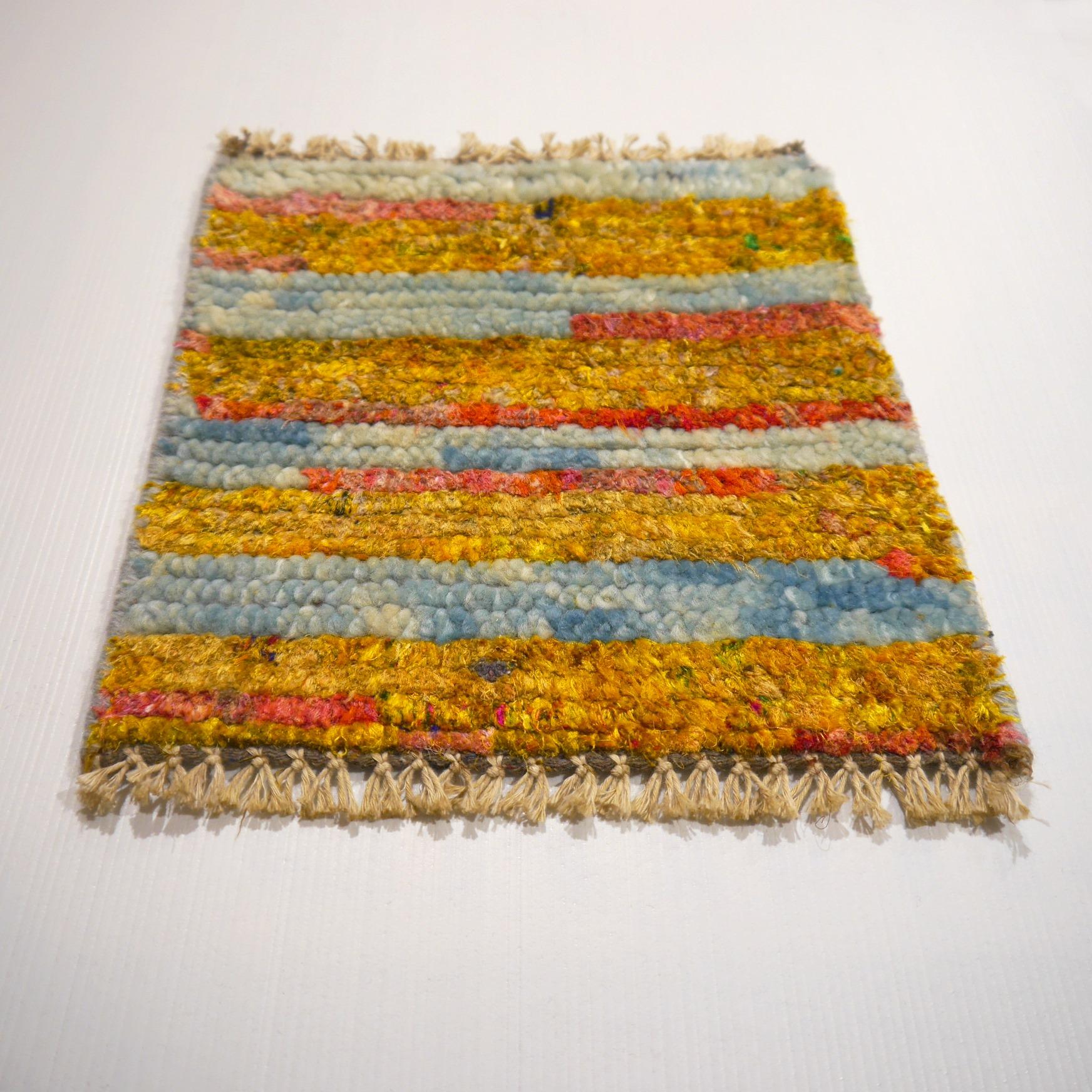 Indian Modern Design Silk Tiger Rug Contemporary Fine Art Hand Knotted Sample Carpet For Sale