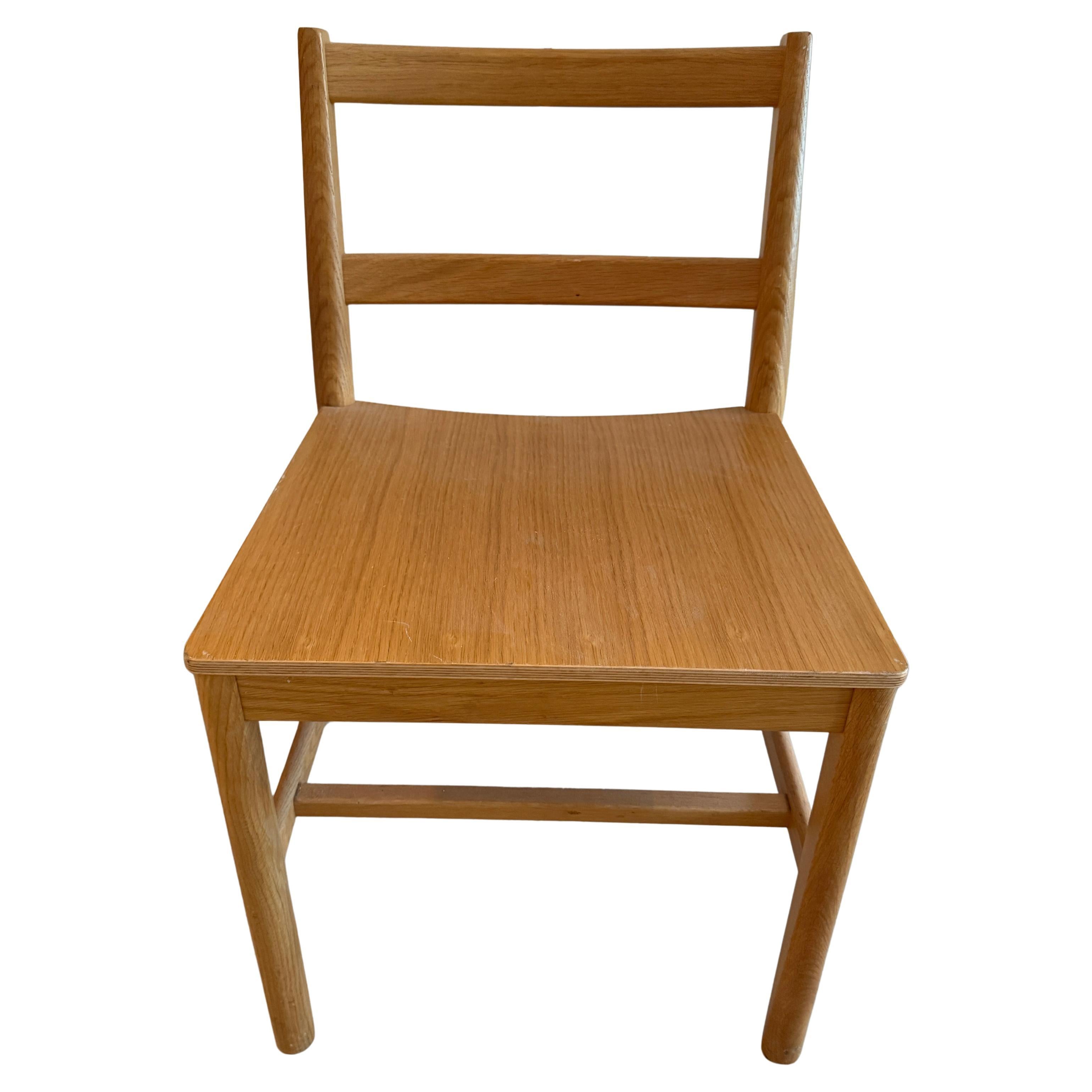 Moderne By Design Modern Design Chaises de salle à manger simples en chêne blanc Made in Italy 7 available en vente