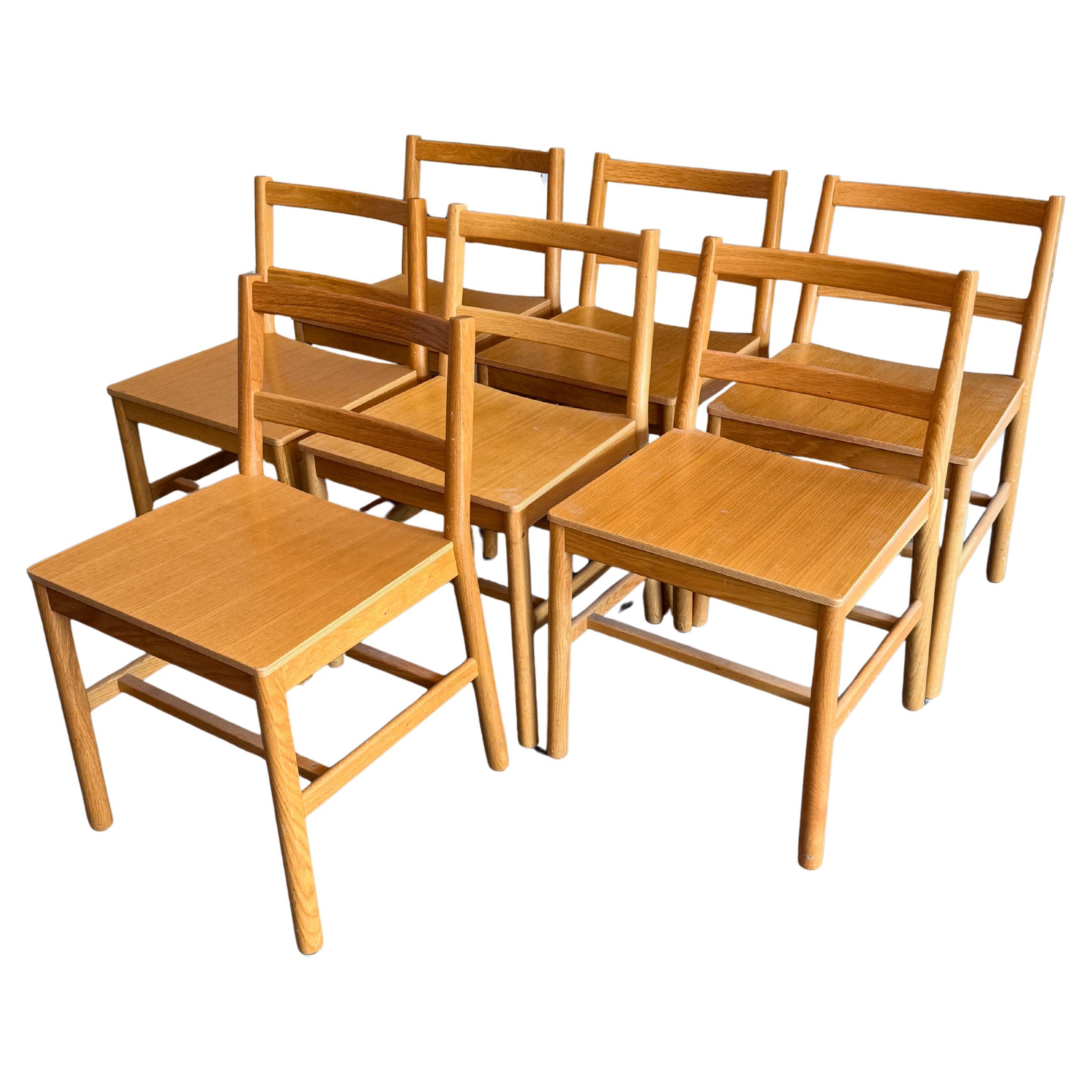 Modern Design Simple white oak dining chairs Made in Italy 7 available