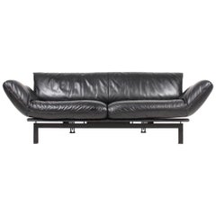 Modern Design Sofa in Patinated Leather by De Sede