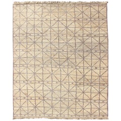Modern Design Sumack-Flat-Weave Rug in Jute Material in Wheat/ Light Caramel