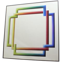 Miroir mural de conception moderne Rogelio Polesello pour Morphos by Acerbis 1970