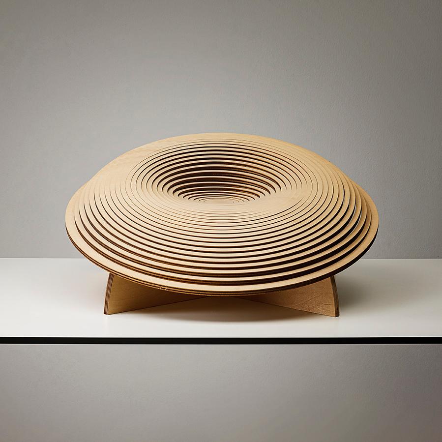 sculpture moderne en bois 