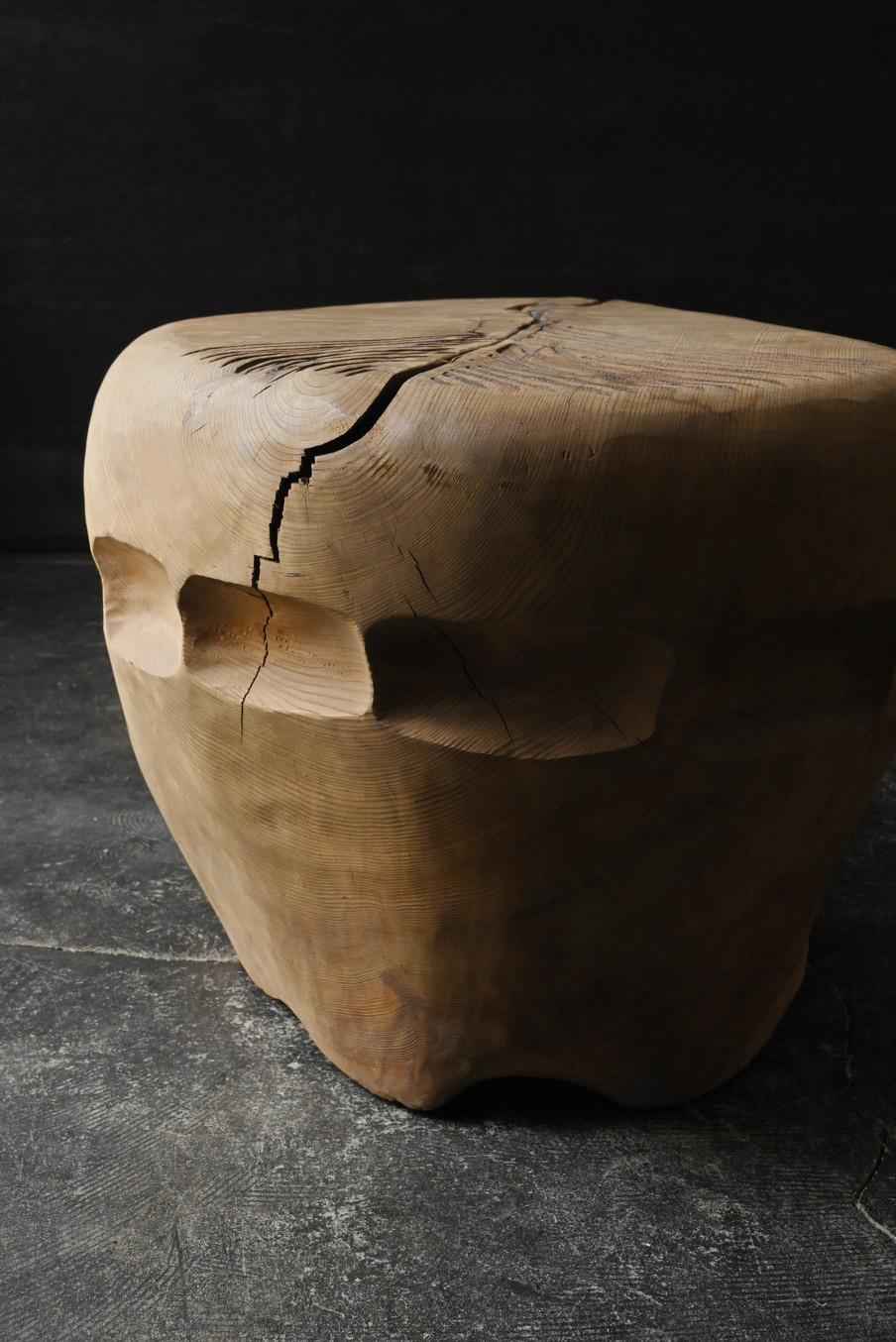 Modern design wooden side table/late 20th Century /sofa table/stool In Good Condition For Sale In Sammu-shi, Chiba