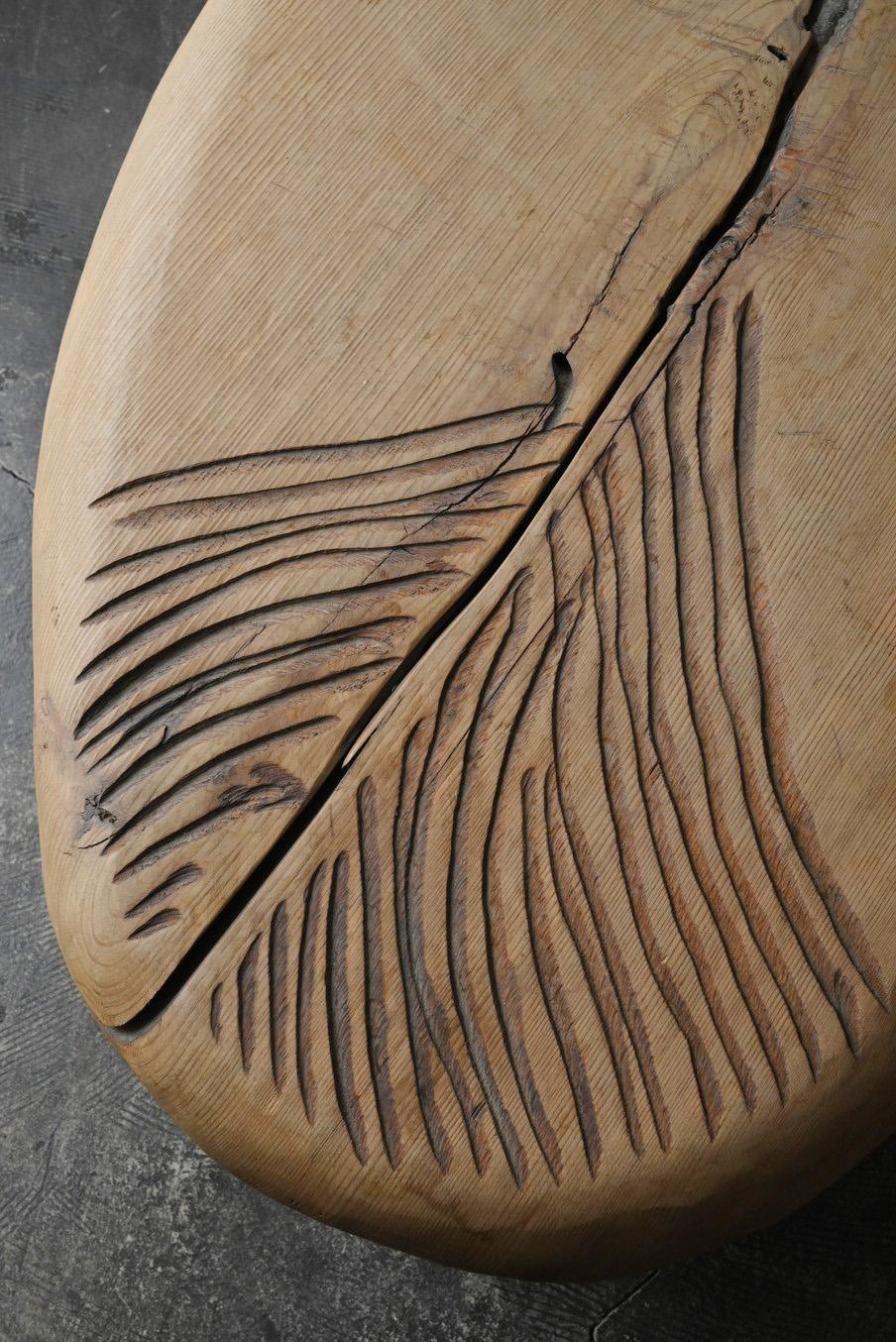 Cedar Modern design wooden side table/late 20th Century /sofa table/stool For Sale