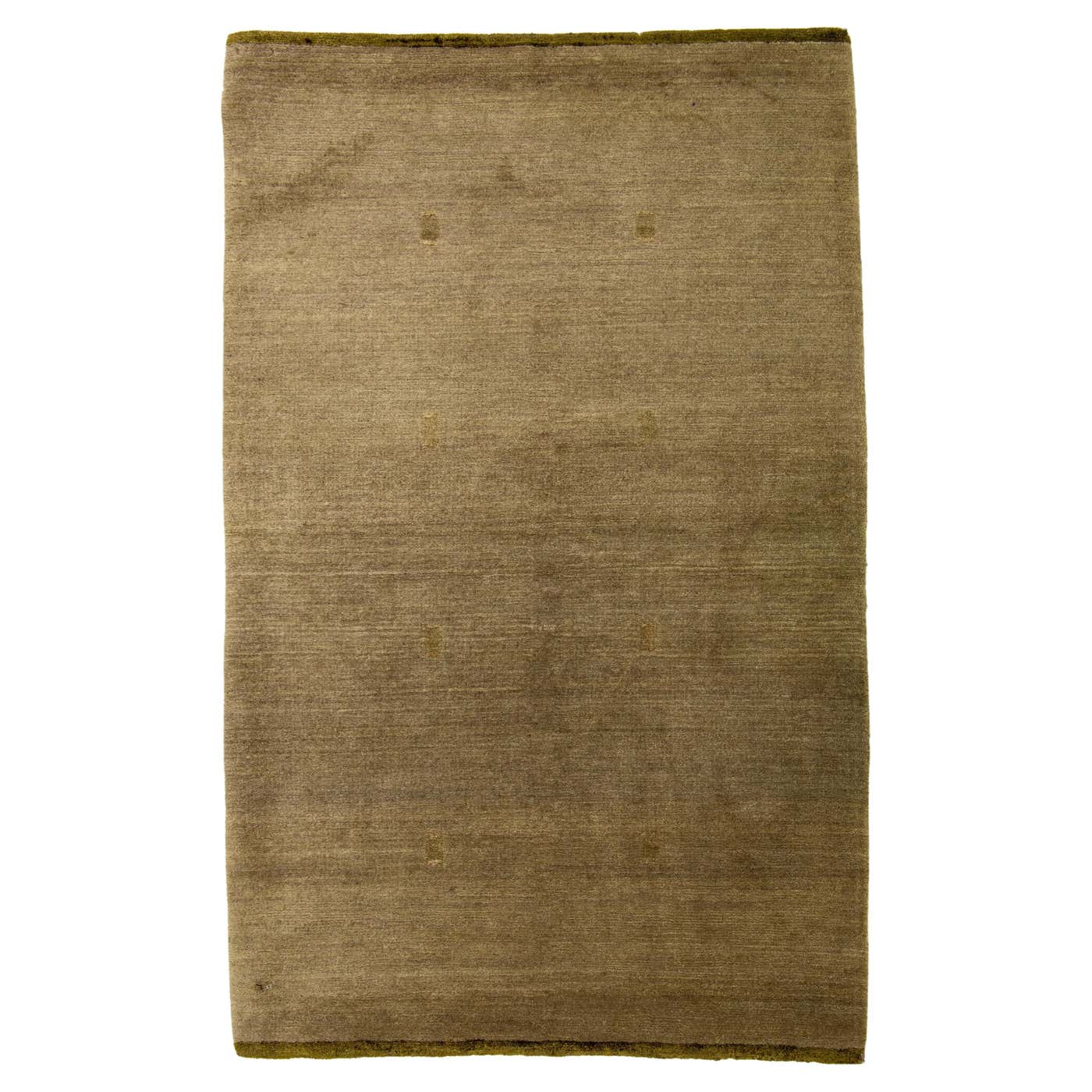 Tan Colour Rug Modern Designed Wool and Silk Rug In Tan Color With Golden Design For ...