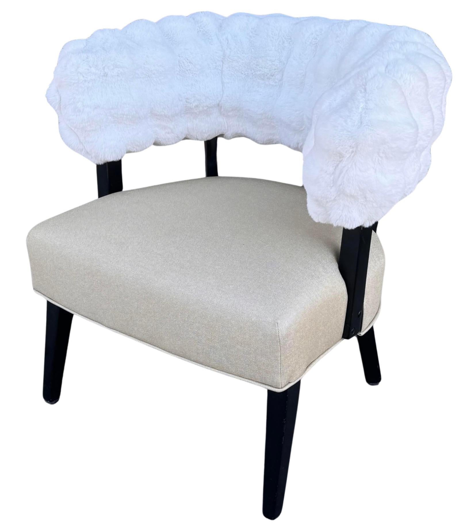Wood Modern Designer Klismos Chair by Billy Haynes