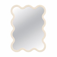 Modern Designer Mirror with Sculptural Wavy Frame – Hvyli 10 by oitoproducts