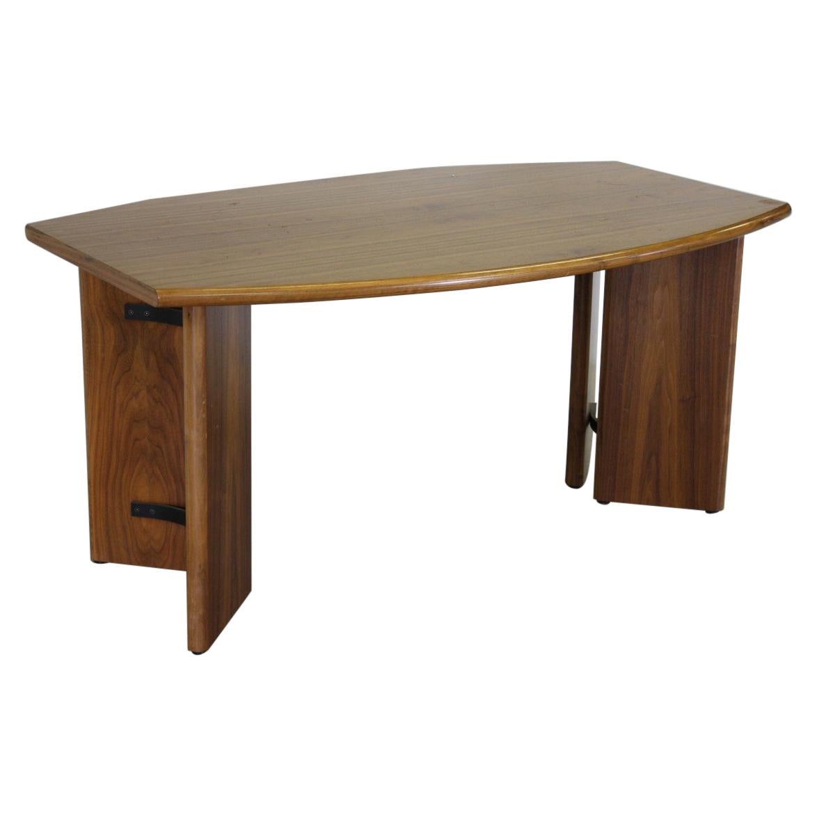 Modern Desk in Teak Wood, 20th Century For Sale