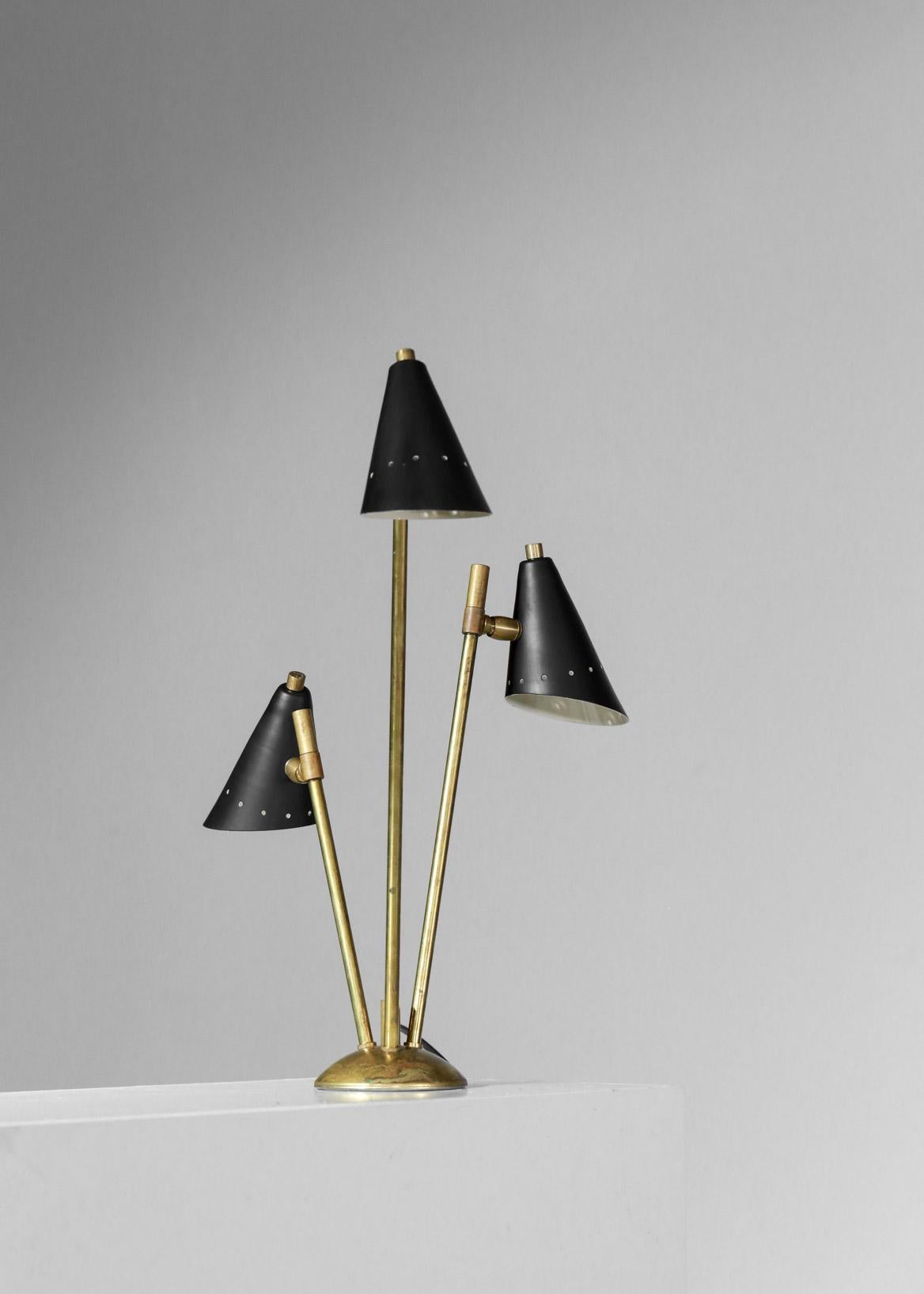 Mid-Century Modern Lampe de bureau ou de chevet moderne dans le style de Gino Sarfati Vintage 