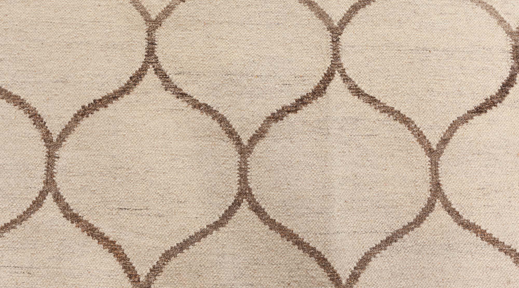 Hand-Woven Modern Dhurrie Style Rug by Doris Leslie Blau For Sale