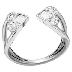 Modern Diamond 14K Gold Ring for Her