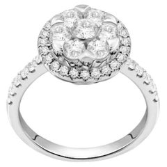 Moderner Diamantring aus 18 Karat Gold für sie