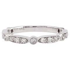 Modern Diamond 18K White Gold Eternity Ring