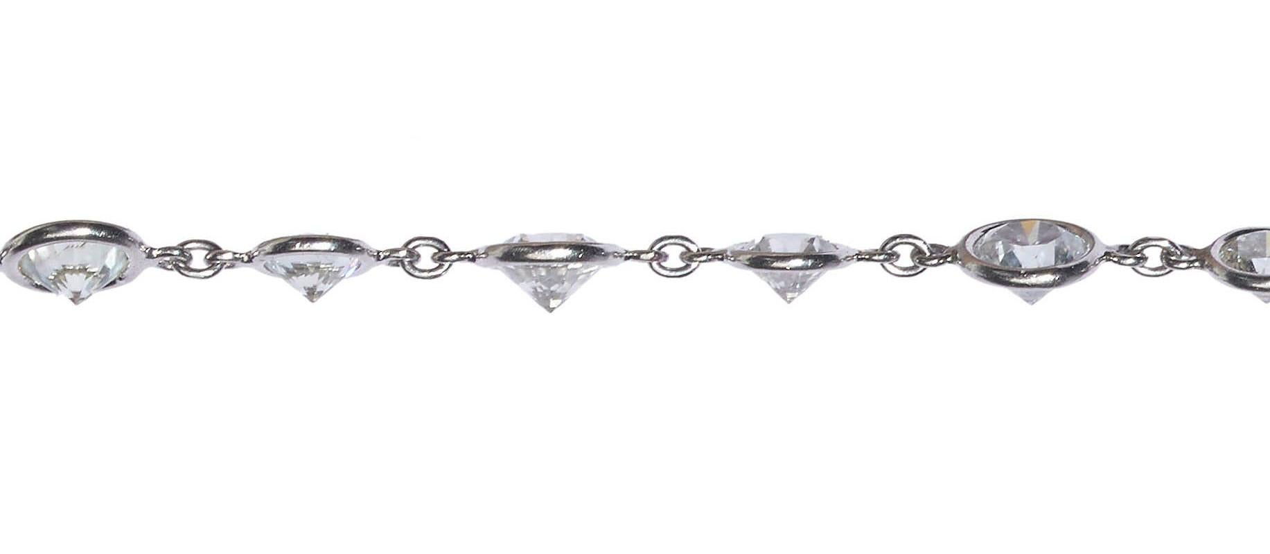 modern diamond necklace