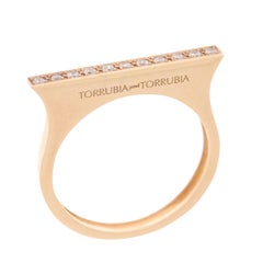 Modern Diamond Band in 18 Karats White Gold Stackable Wedding Ring
