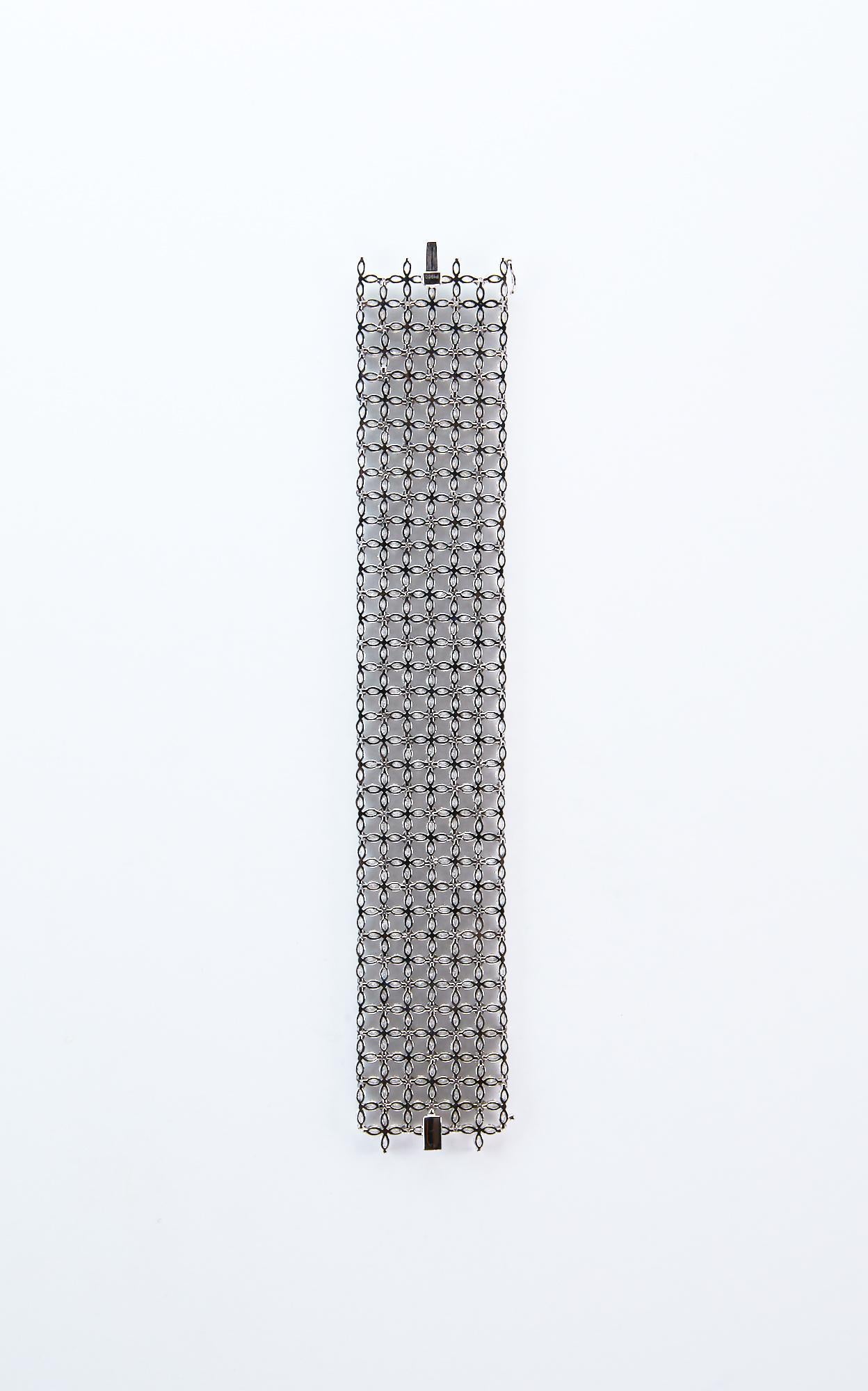 Marquise Cut Modern Diamond Bracelet For Sale