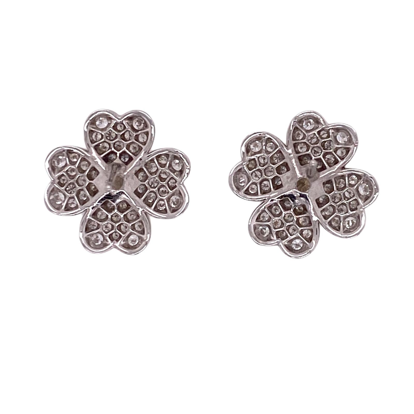 clover flower earrings