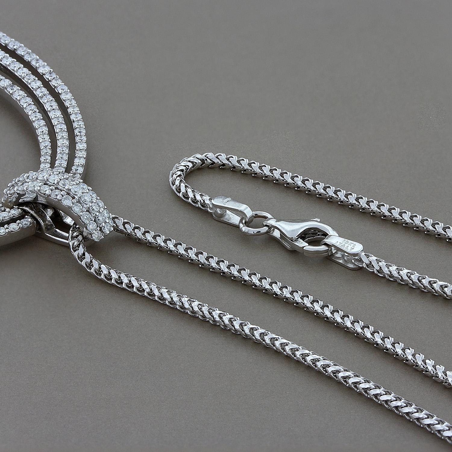 modern diamond necklace