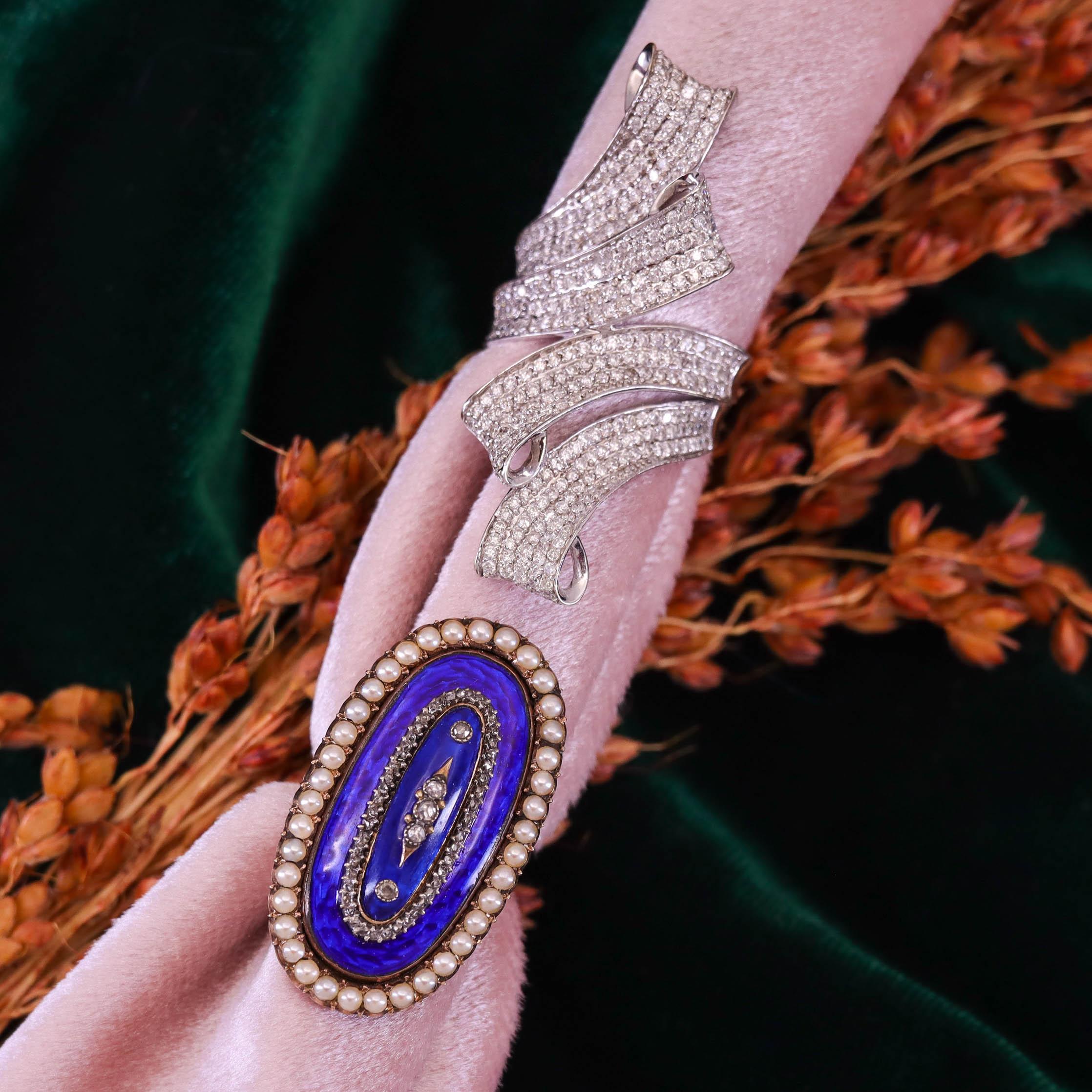 Donna Anello moderno con diamante in oro bianco 14k in vendita