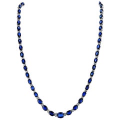 Modern Diamond
Sapphire 14 Karat White Gold Link Necklace Modern Diamond
Sapphire 14 Karat White Gold Link Necklace