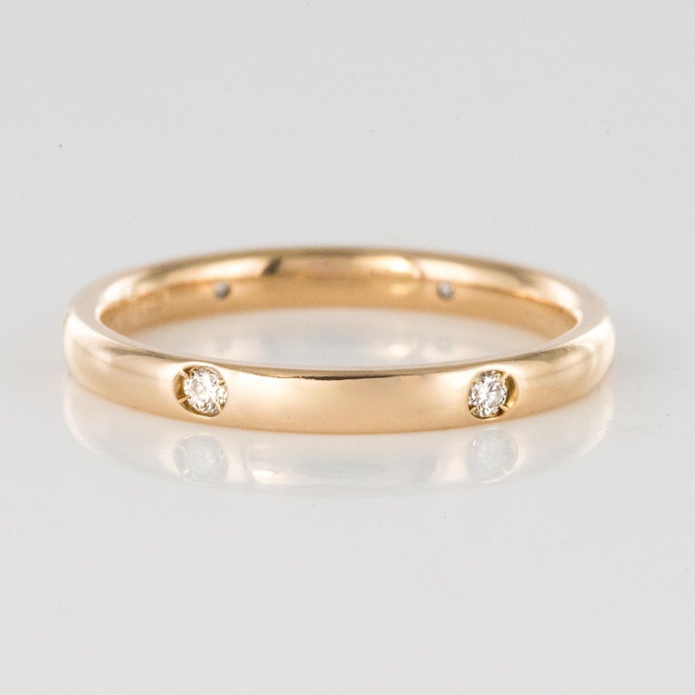 Modern Diamonds 18 Karat Yellow Gold Pomellato Luciole Wedding Ring at 1stDibs