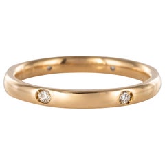 Modern Diamonds 18 Karat Yellow Gold Pomellato Luciole Wedding Ring