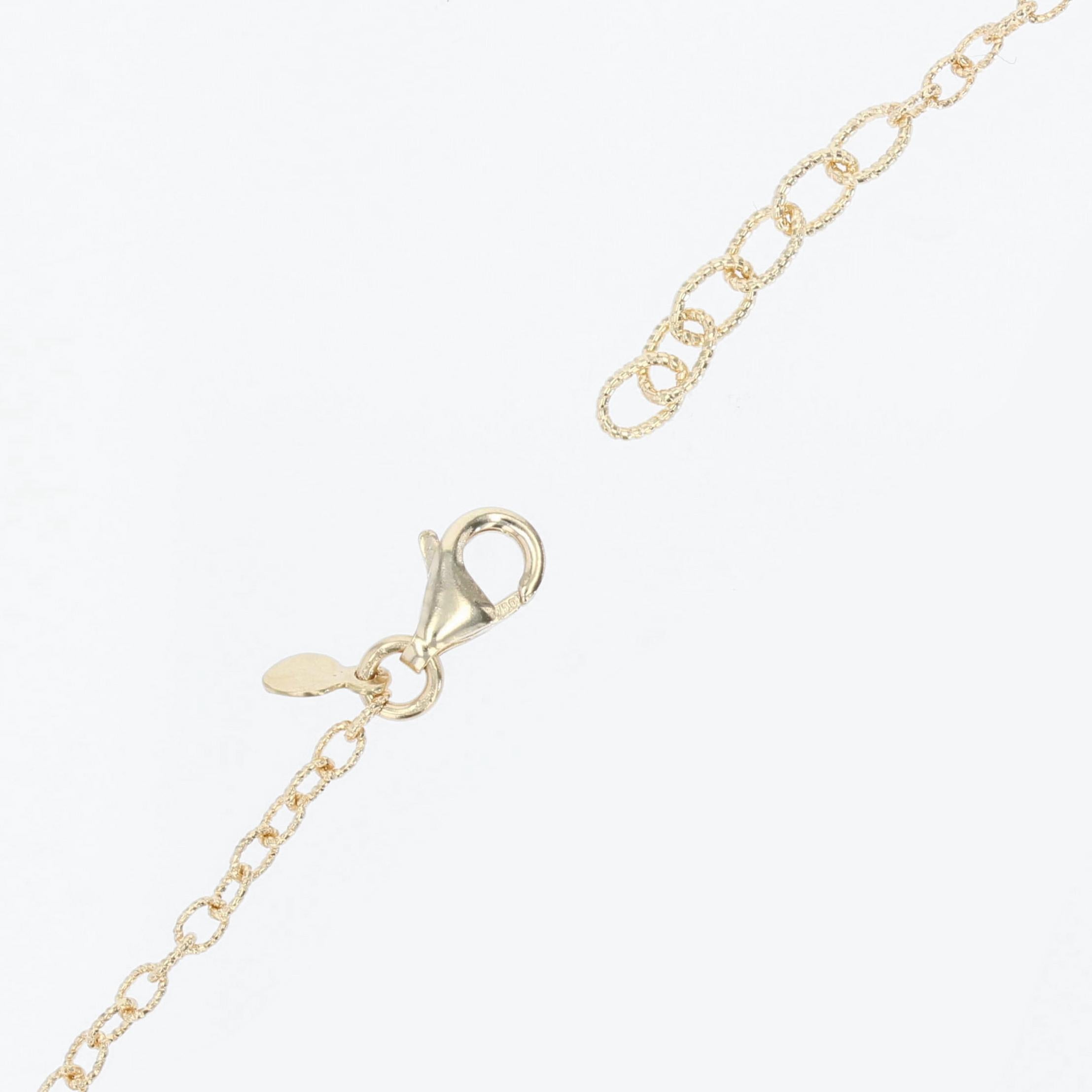 Bracelet arabesque moderne en or jaune et blanc 18 carats avec diamants en vente 2