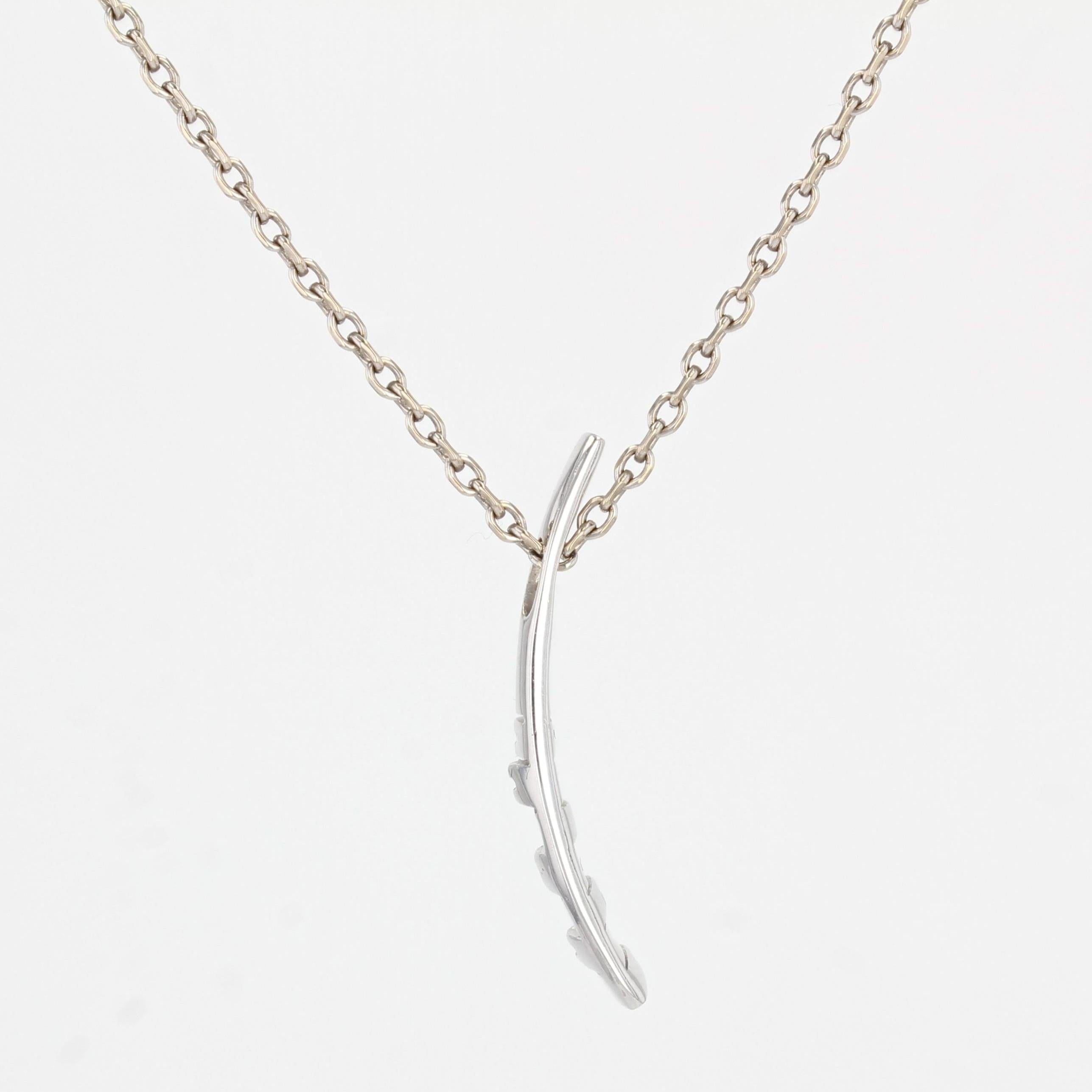 Modern Diamonds Line 18 Karat Weißgold-Anhänger im Zustand „Gut“ in Poitiers, FR