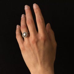 Modern Diamonds Platinum Lace Round Ring