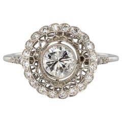 The Modern Diamonds Bague ronde en dentelle de platine