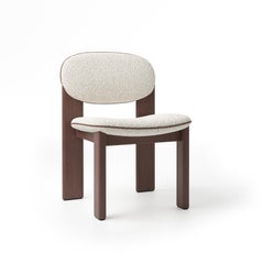 Accent Dining Archipen Chair in Polyester Baloo Boucle with ash legs by NOOM